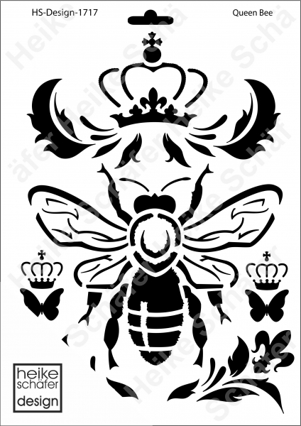 Schablone-Stencil A4 154-1717 Queen Bee